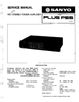 Sanyo Plus-P55 - Service Manual 